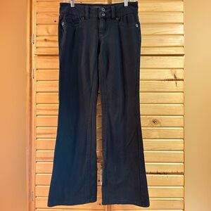 DEMOCRACY Women's Stretchy Black Jeans, Size 8 Flare